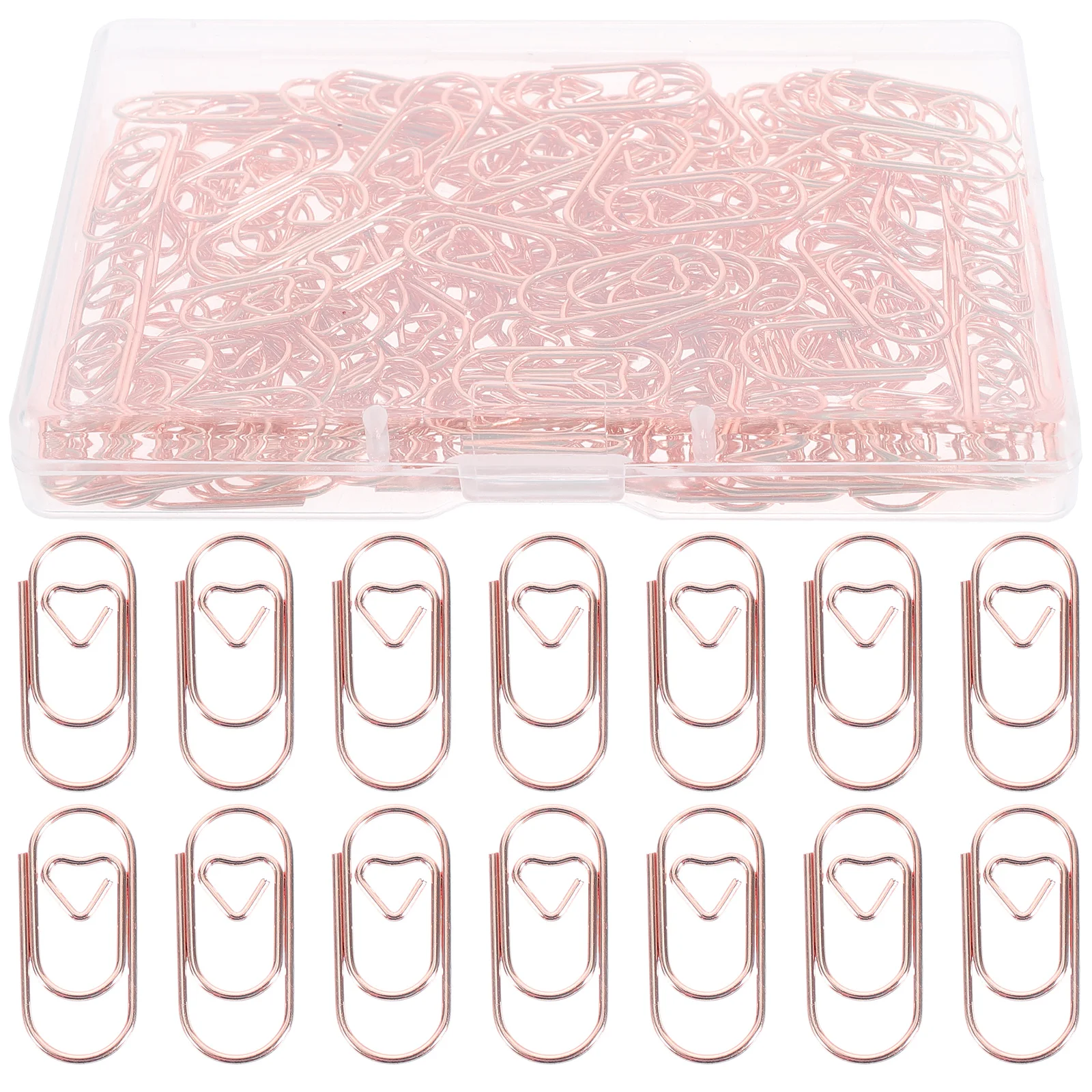 150 قطعة مشابك ورق على شكل قلب مشابك مستندات معدنية صغيرة لمكتب المدرسة ديكور المنزل لوازم مكتبية إبداعية #3