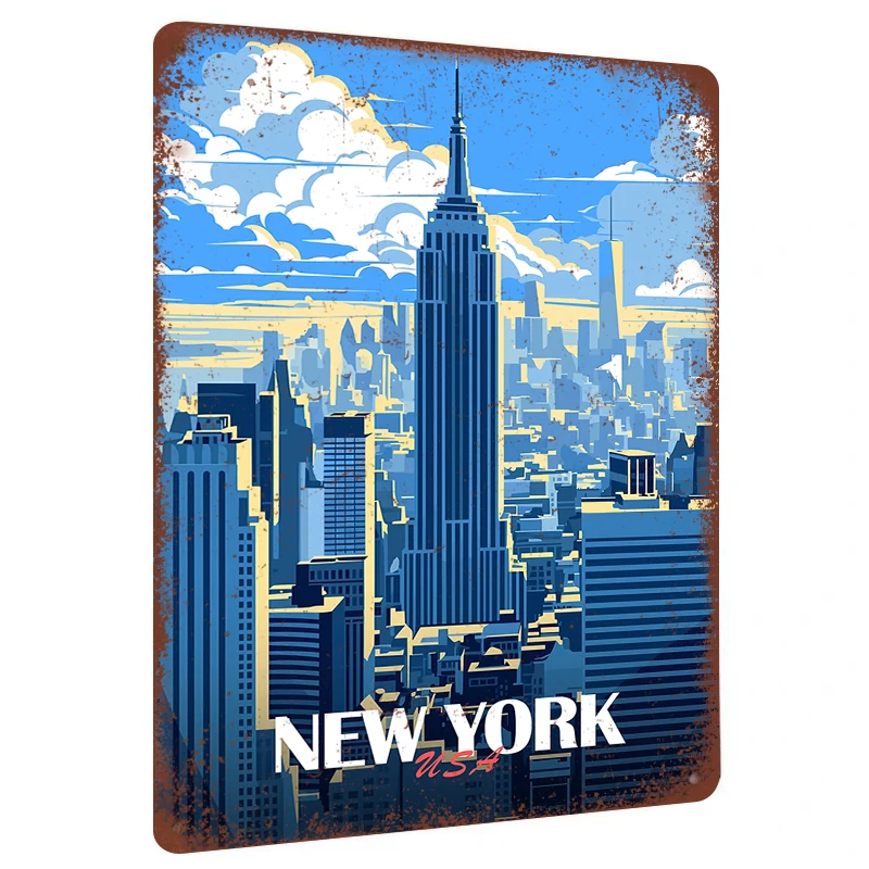 Art And Craft New York - New York City Skyline Metal Wall