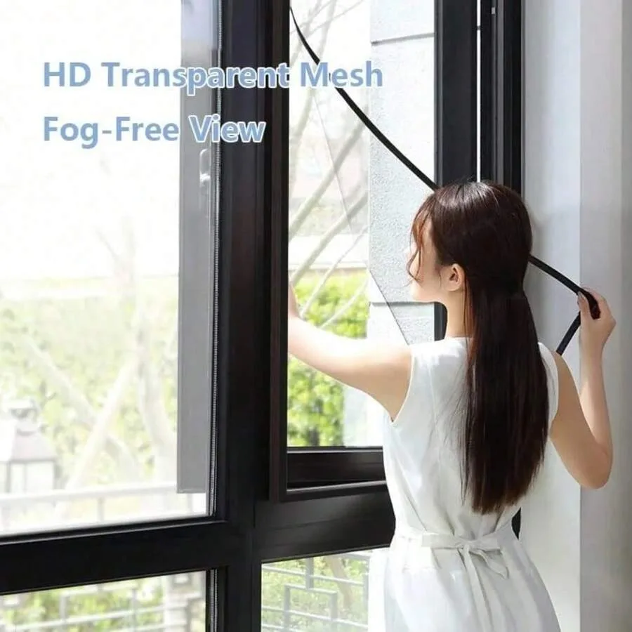 1PC Magnet Window Screen, Screen Insect Screen Window Glass  Adjustable Magnetic Screen with Fine Glass Fiber Mesh