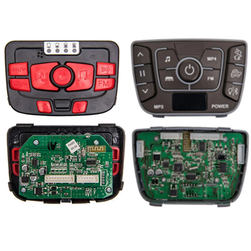 12V 24V Electric Car Controller Central Control Switch Panel With Music Playback Power Display For Baby For Stroller Vehicle For