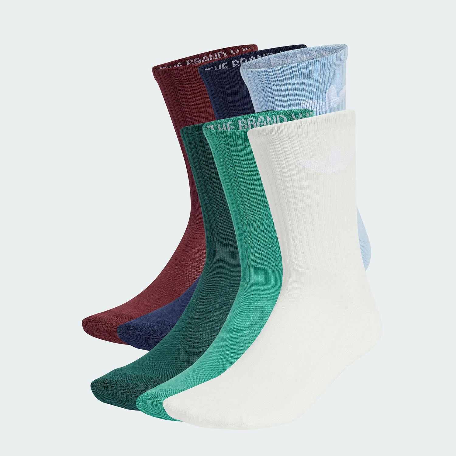 

Adidas genuine clover men's and women's breathable fashionable sports socks six pairs JI9504