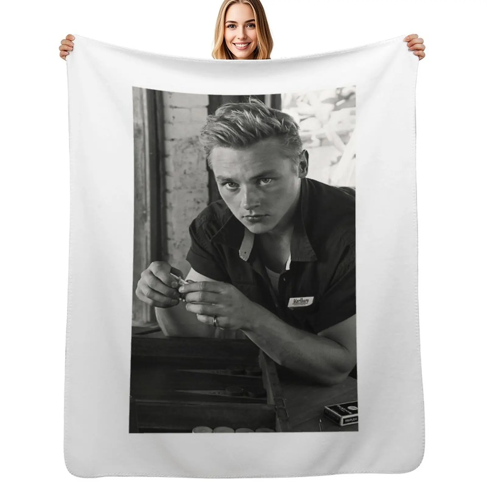 ben hardy Throw Blanket Stain Resistant Cozy Warm Blanket