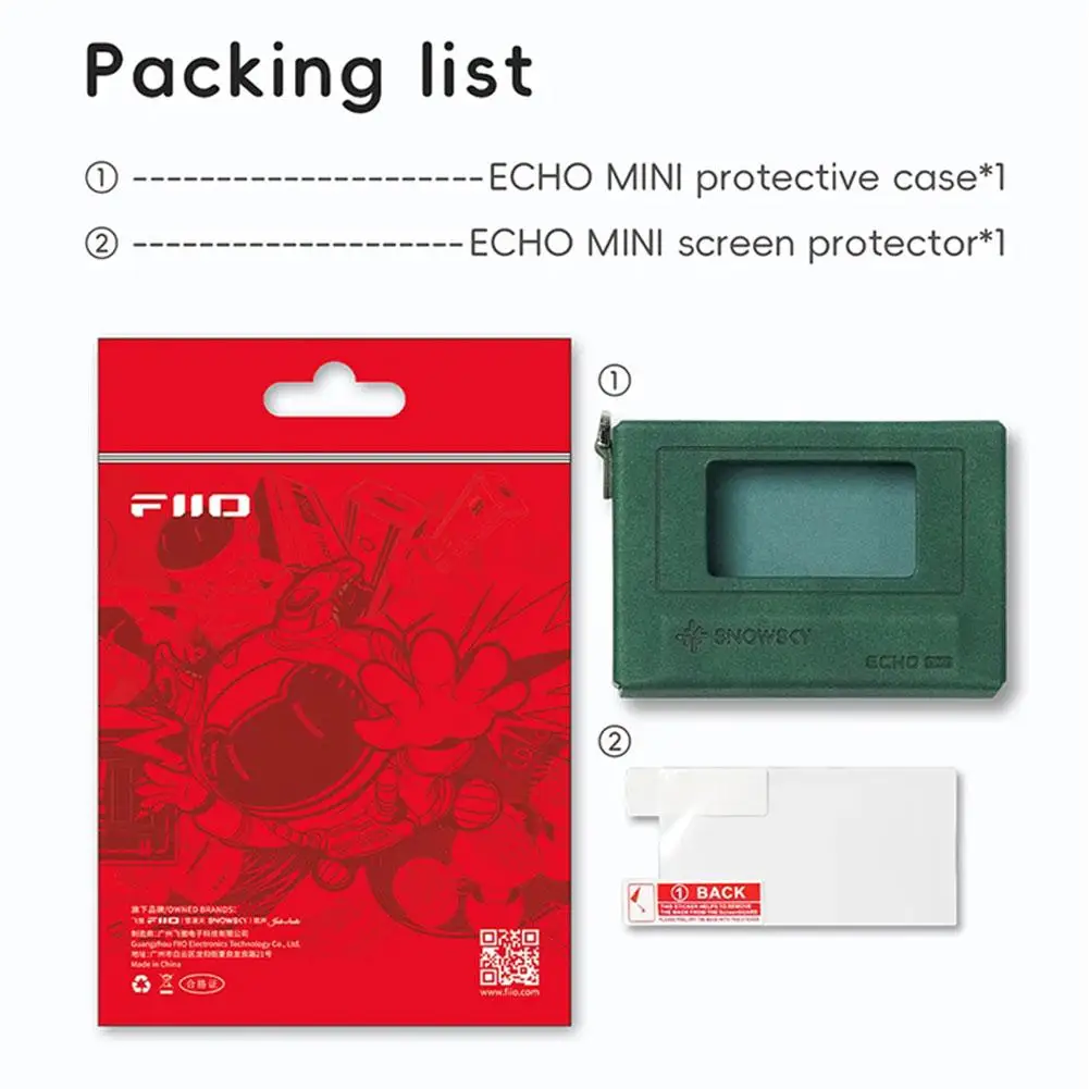 

Новые защитные чехлы для FiiO SnowSky ECHO MINI, специальный защитный кожаный чехол, портативный, легко разбираемый чехол для музыкального плеера