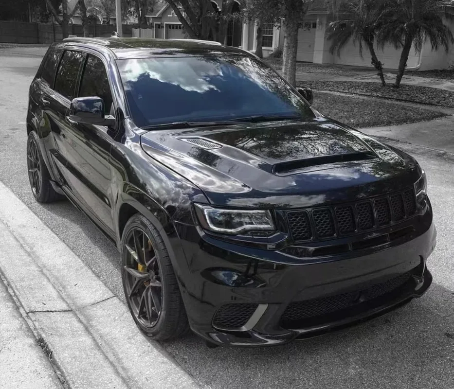 غطاء FRP جيد لسيارة جيب جراند شيروكي 2011-2021 SRT Hellcat غطاء محرك السيارة كابوت لقطع غيار السيارات الكلاسيكية