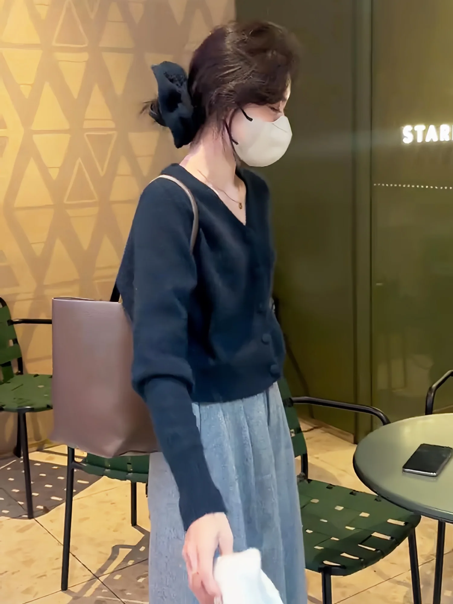 Ch � kY 소프트 브이넥 니트 오픈 가디건 여성용 봄 가을 퍼플 스웨터 독특하고 다재다능한 롱 스웨터 캐주얼 스타일