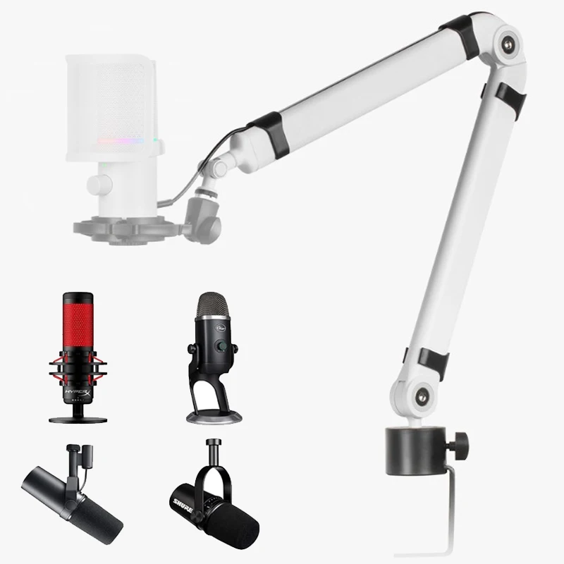 Microphone Boom Arm,360°Rotatable Mic Stand,Microphone Holder with 3/8