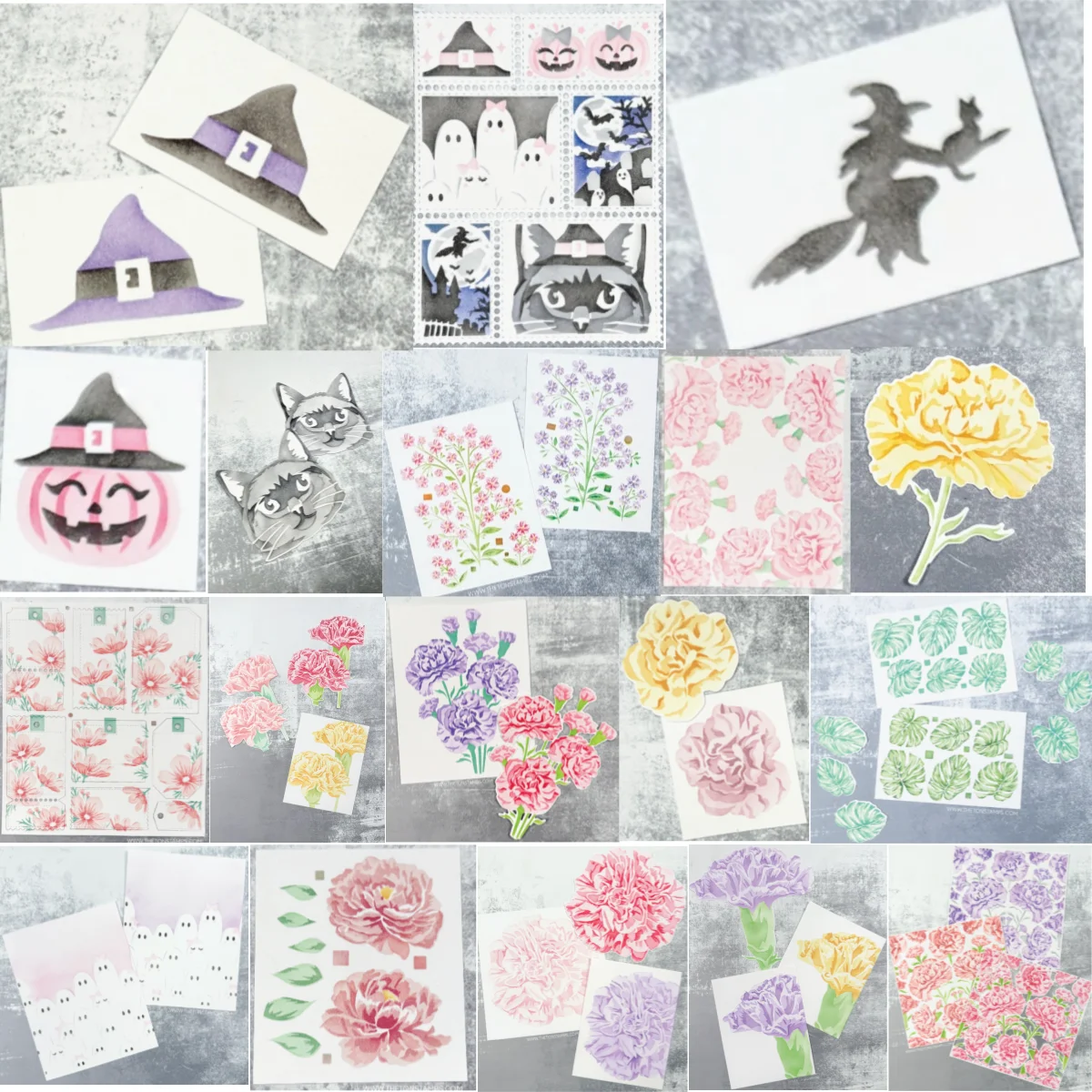 Halloween Collection Metal Cutting Dies Layering Stencil for DIY Greeting Card Making Scrapbooking Craft Paper Decoration