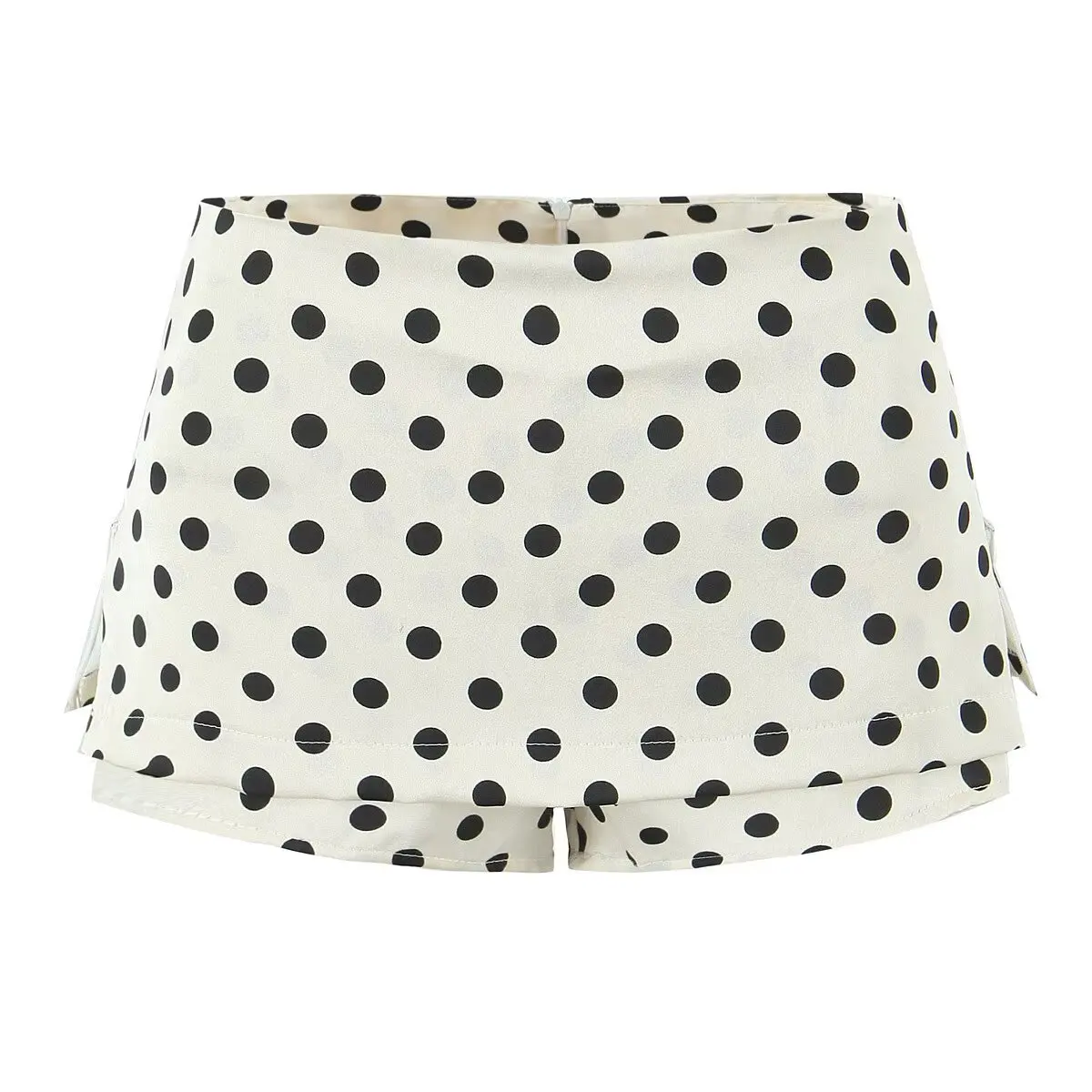RARA New Ladies Shorts Polka Dot Pattern High Waist Side Slit Design for Trendy and Comfortable Wear