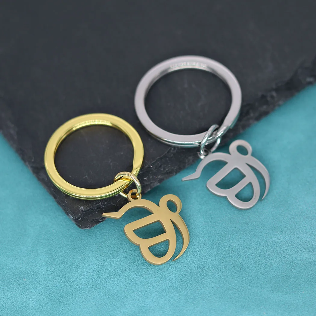 Ek Onkar Symbol Pendant Keychain For Men Women Gold Color Stainless Steel Key Chains Religious Jewelry Amulet Gift