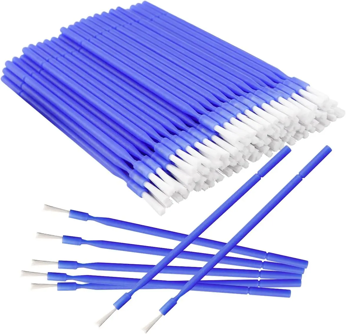 

100 Pcs Disposable Interdental Brush, 4 Colors Dental Micro Applicator Brush Micro Swabs Applicator - Oral Dental Hygiene Tooth