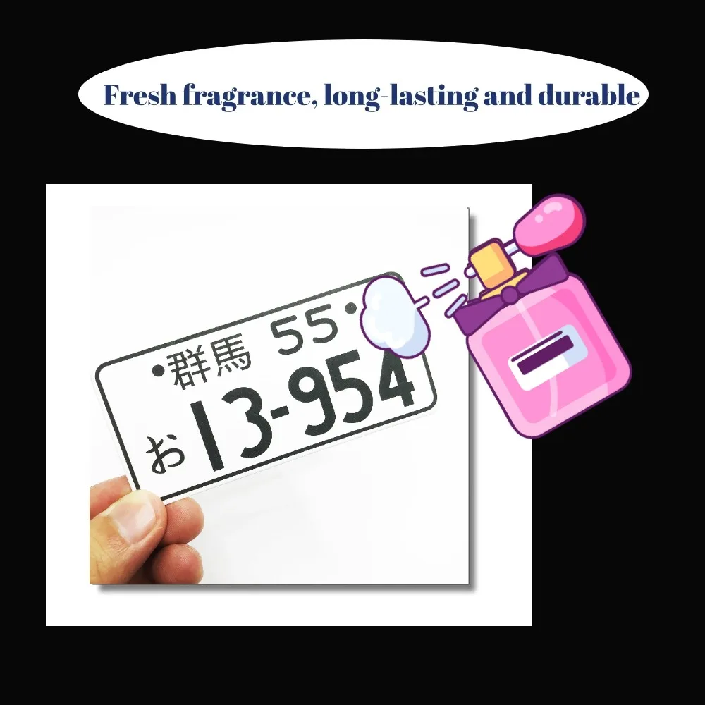 Initial D Car Smell Air Freshener Solid Hard Paper Car Perfumes Rear View Mirror Hanging Accessories for Fujiwara Tofu Japanese image 5