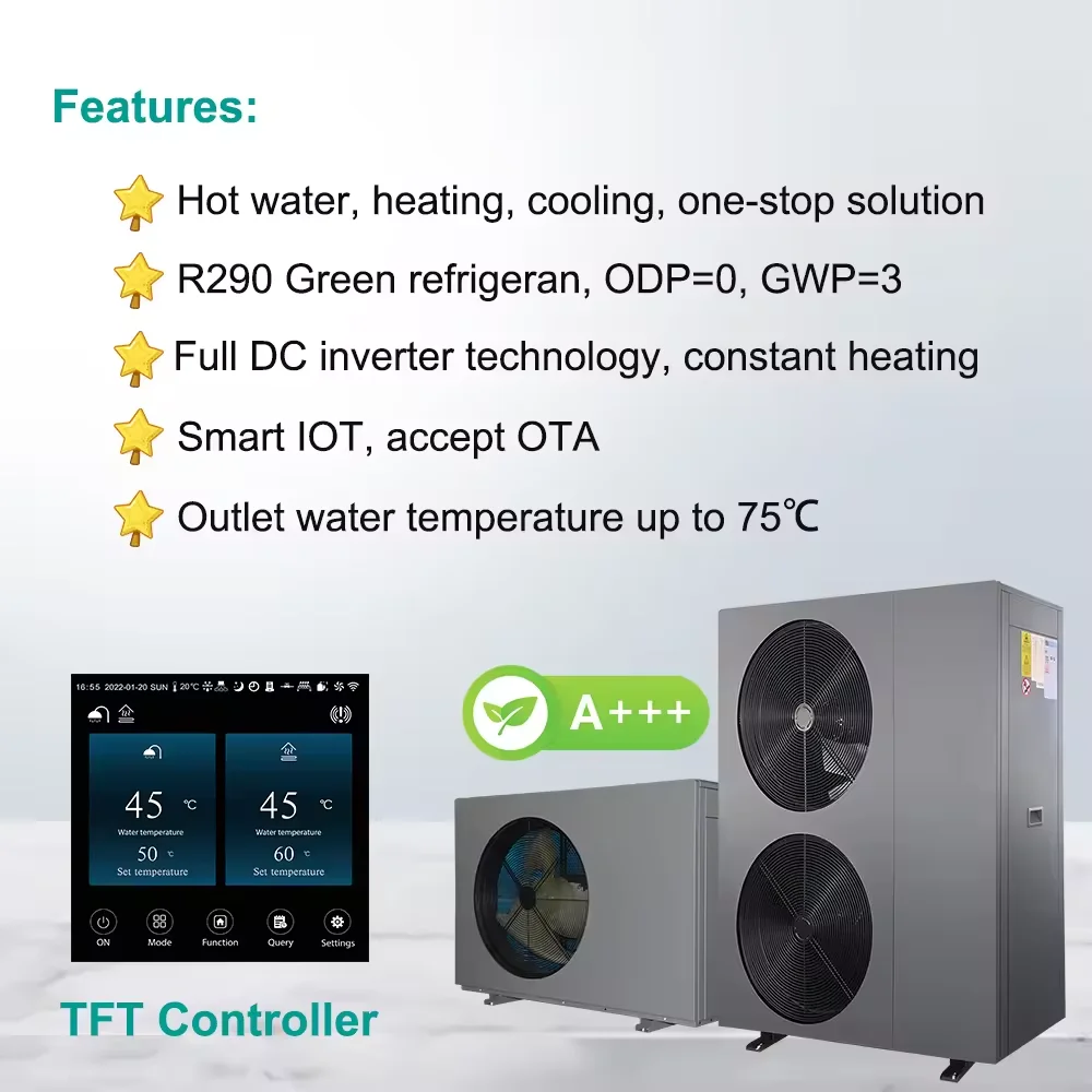 2026 Hot SellingMicoe  Wifi R32 R290 Air to Water Heating Heat Pump Connect with Air Source Heat Pump Hydraulic Module for House