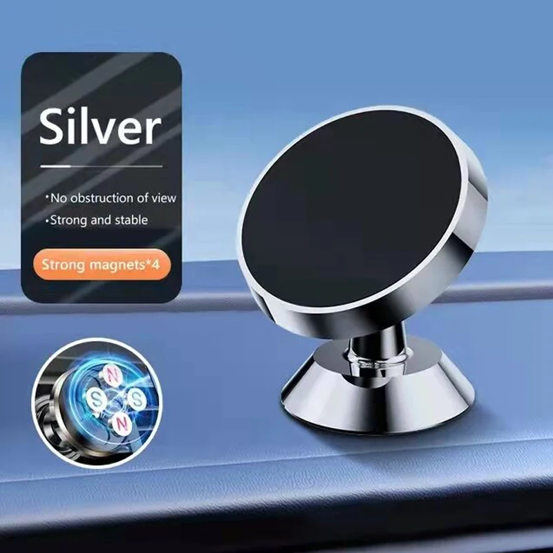Car Phone Holder Magnetic Multi Functional Adhesive Clip Car Phone Mount Minimalist Business Style Tech Savvy Phone Mount