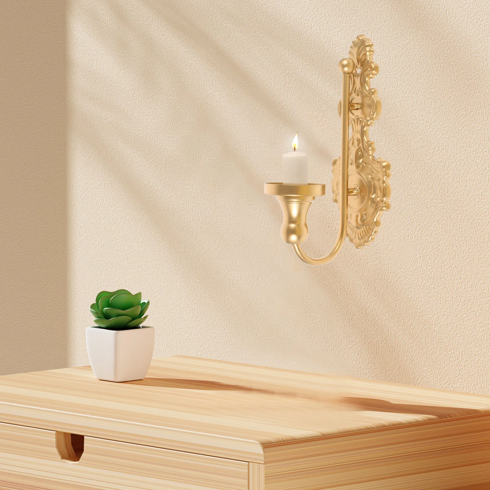 حامل حائط حديد معدني على الطراز الأوروبي ديكور منزلي إبداعي لغرفة المعيشة وحفلات الزفاف وحديقة السياج