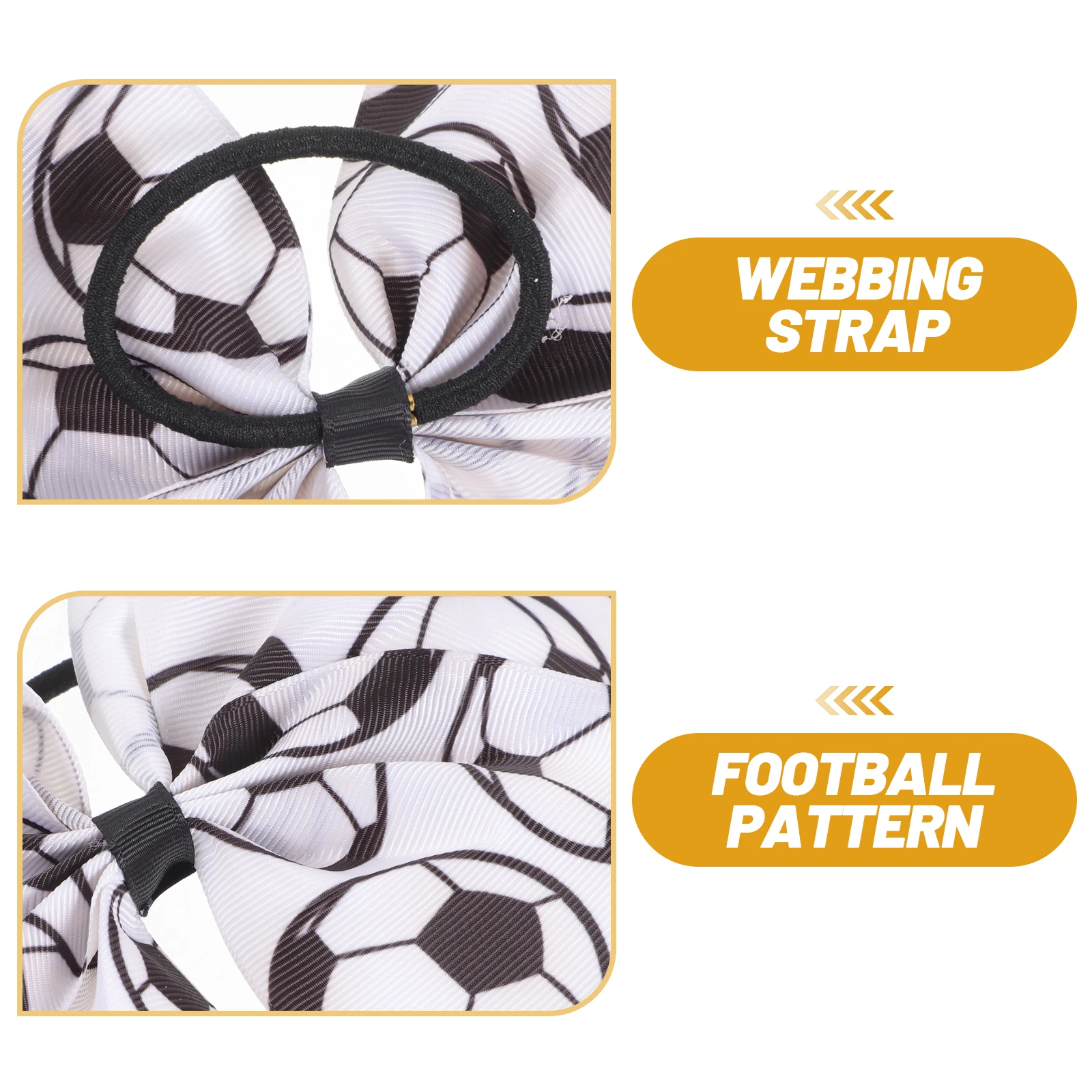 

Soccer Bows Accessories Elastic Ponytail Holders Girls Bow Hair Ties Fine Hair Theme Party Cosplay Birthday School Holidays