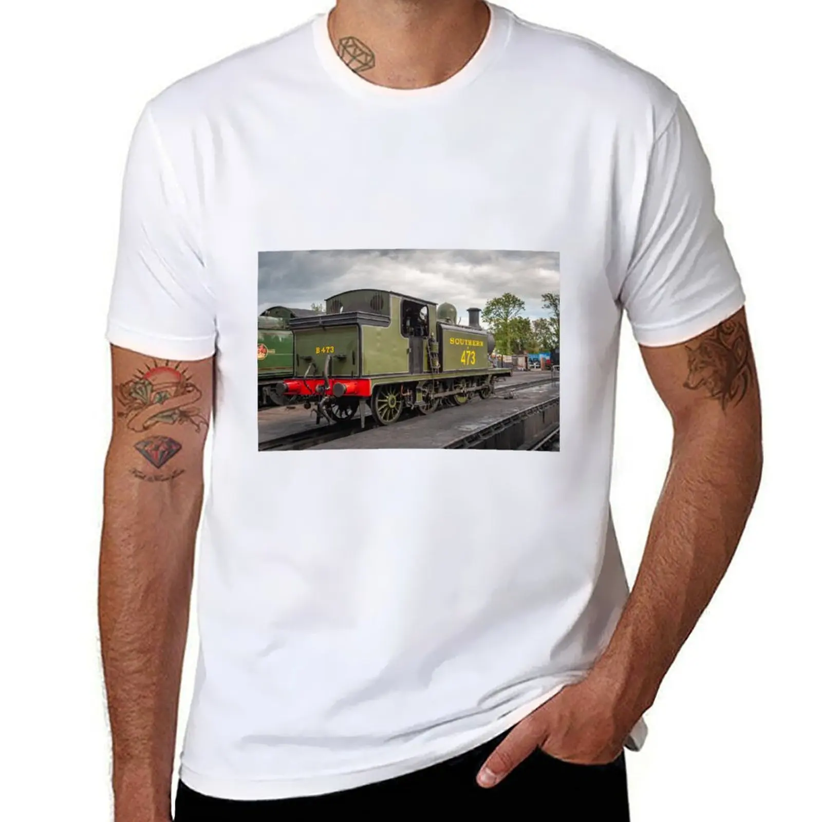 The Bluebell Railway T-Shirt t shirts for man slim fit t shirt man cotton t shirts for man pack white T-shirt