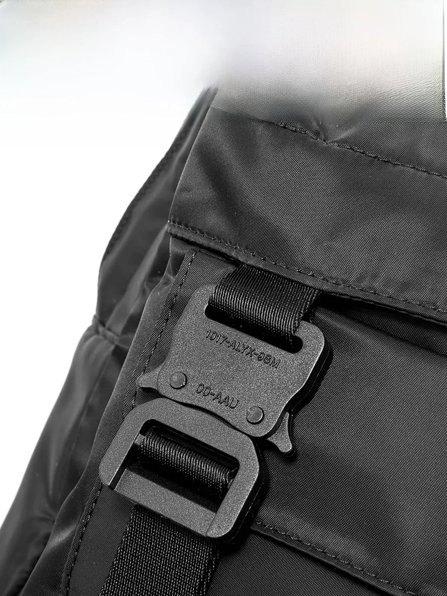 New 1017 ALYX Unisex Casual Nylon Backpack Leisure Shoulder Bag