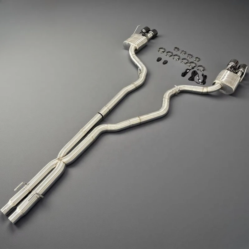 High-performance Exhaust System with Electronic Exhaust Valve for Mid-to-rear Section