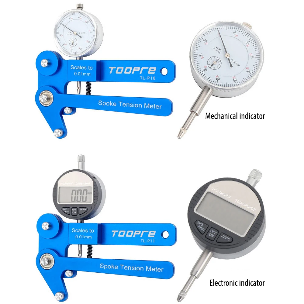 Bicycle Electronic Spoke Tension Meter Mechanical Tension Meter Checker Tensiometer High Precision Accurate Indicator