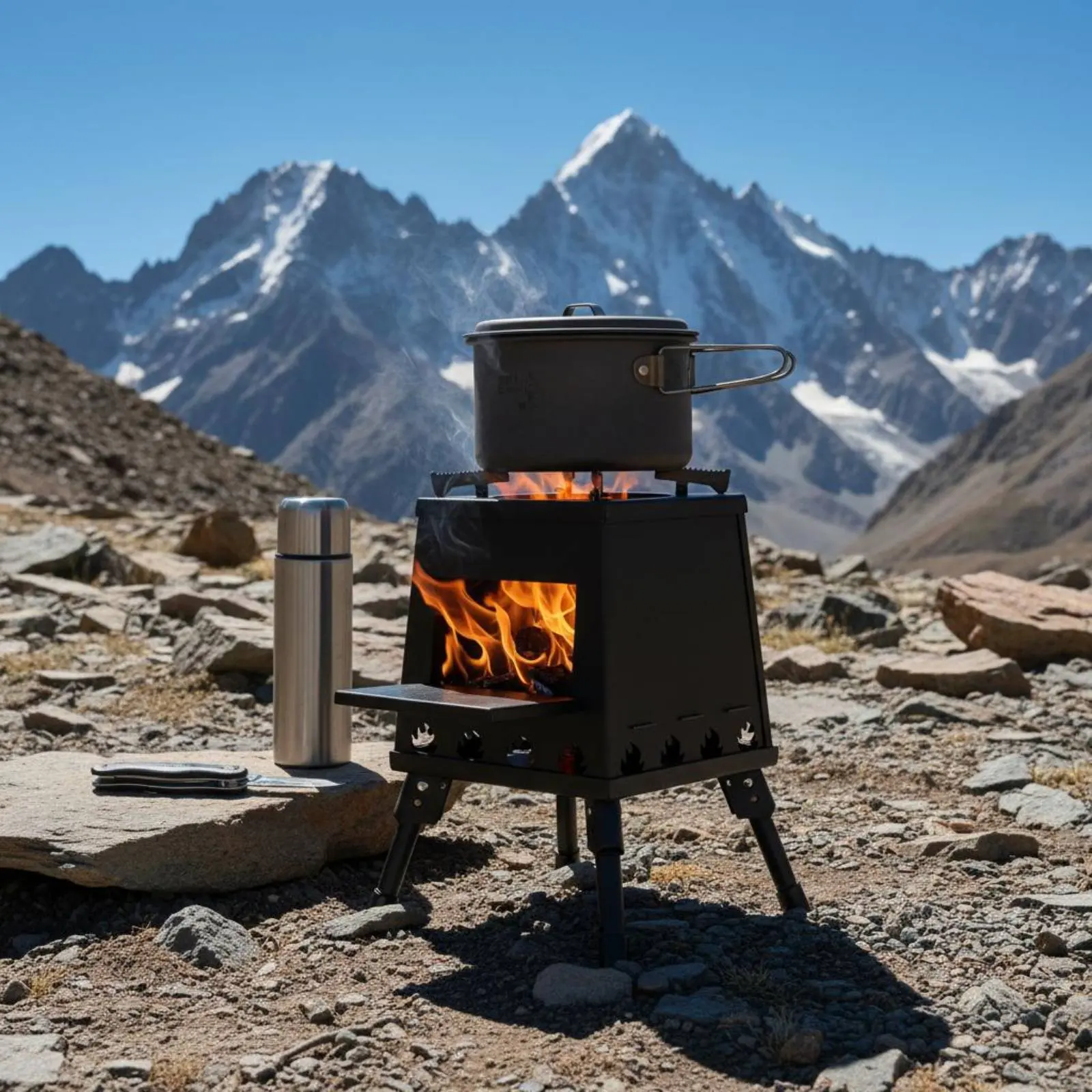 

Portable Folding Cooker Foldable Tent Cooker Campfire Cooker Compact Outdoor Gear Heat Resistant for Campers, Picnic, Travel