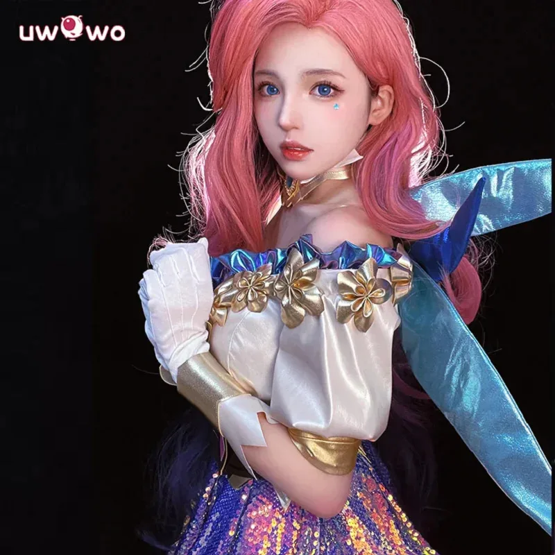 UWOWO Collab Series: Game LOL League of Legends Singerr Seraphine Cosplay Costume