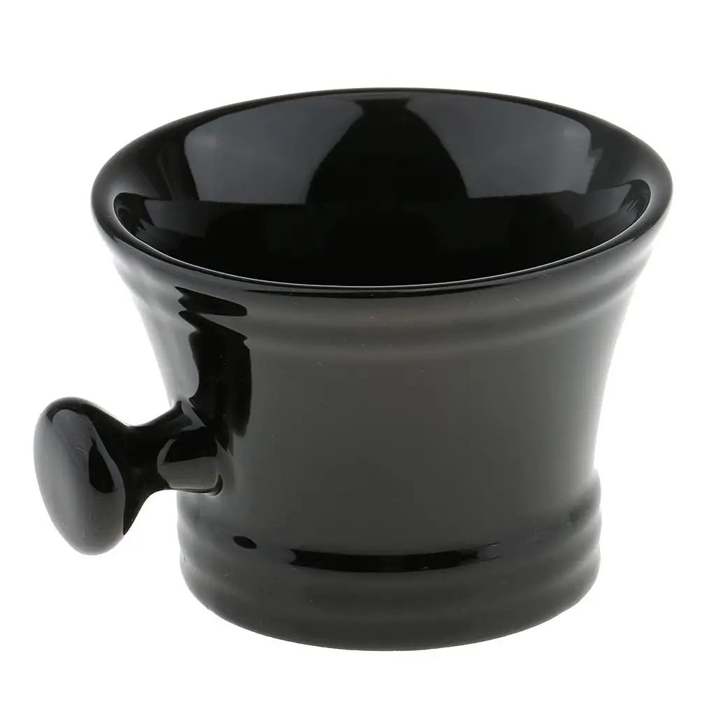 Shaving Soap Bowl Ceramic Shave Mug Vintage Design Lather Cup Grooming Tool for Mens Routine