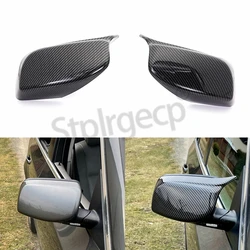 E60 Carbon Fiber Bright black Side Rearview Mirror Cover For BMW 5 6 Series E60 E61 E63 E64 2003-2010 M style mirror cover