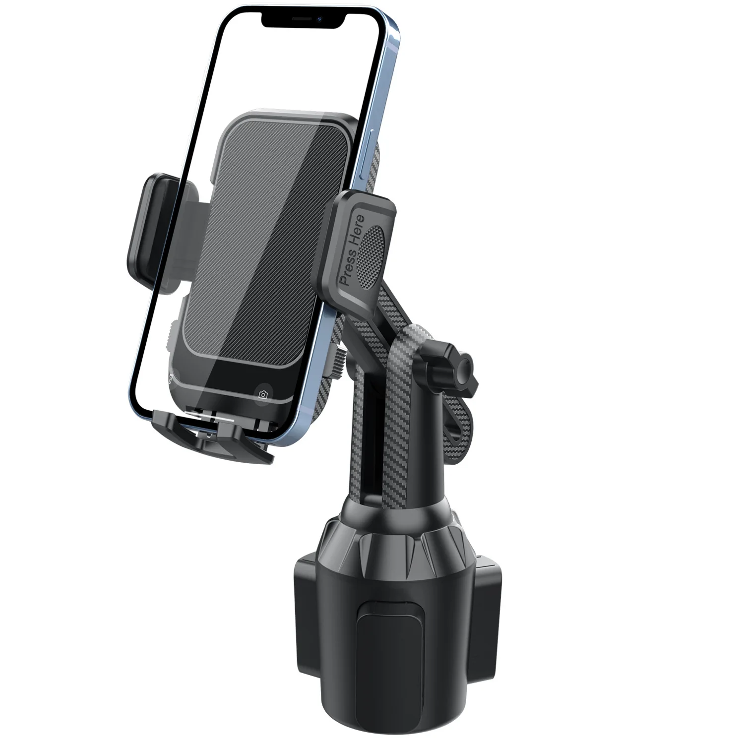 Nuevo soporte para teléfono portavasos: accesorio ajustable para coche/camión, accesorio para carrito de golf, accesorio universal para teléfono