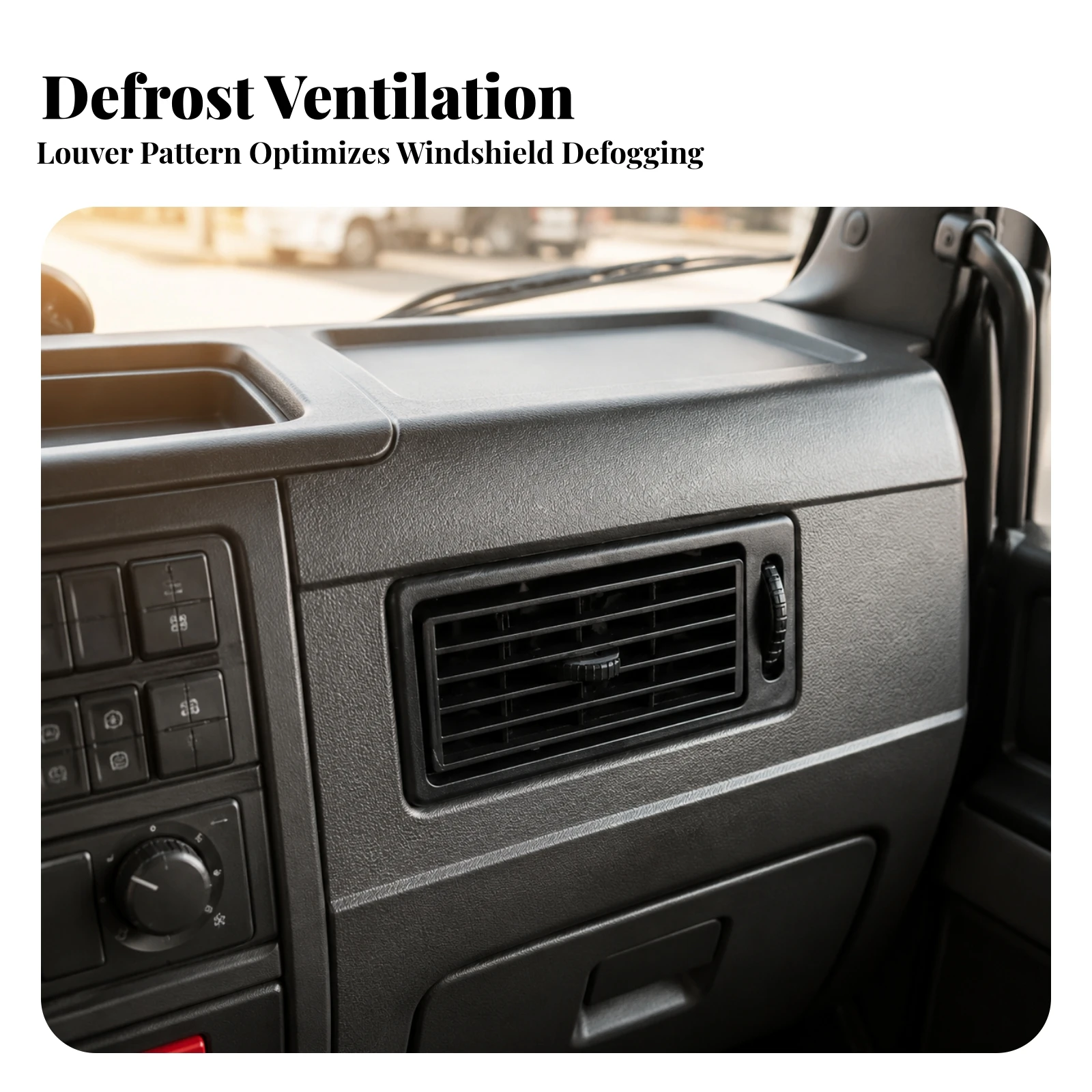 Automotive Air Conditioning Ventilation Outlet Exact Fit Rectangular Dashboard Air Vent Car Part Easy to Install