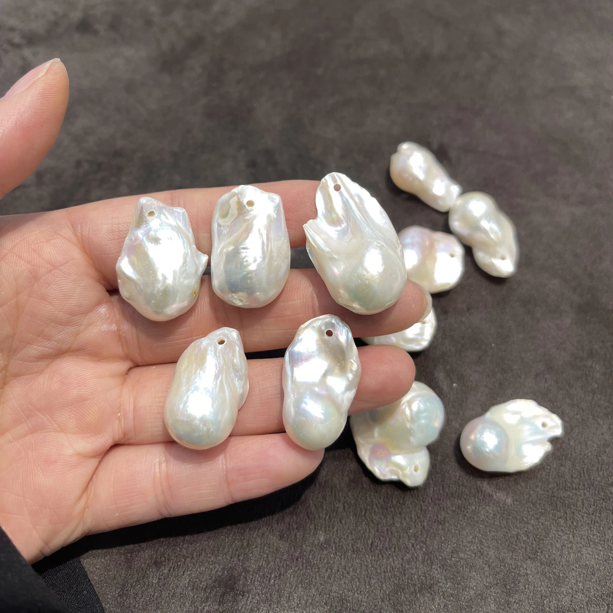 2Pcs Pearl Pendant Natural Freshwater Pearl Baroque Loose Pendant 20-30mm For Jewelry Making DIY Necklace Earrings Accessory