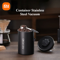 Xiaomi Circle Joy Coffee Container Stainless Steel Vacuum Sealed Coffee Beans Storage Jar for Home One-way Exhaust Storage Tank