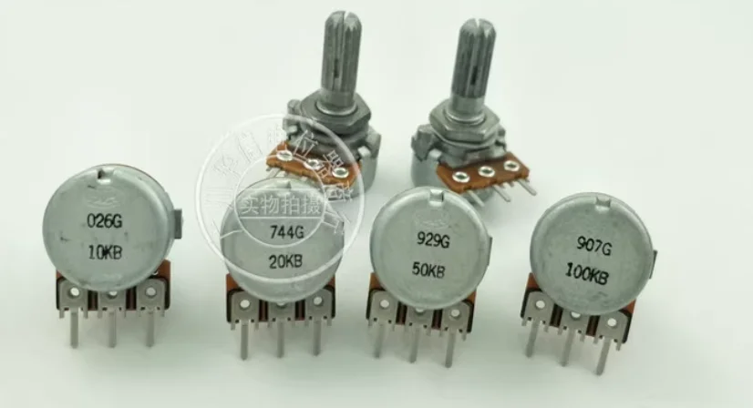 

RK163 одиночный потенциометр B10K B20KB50K B100K длина 20 мм