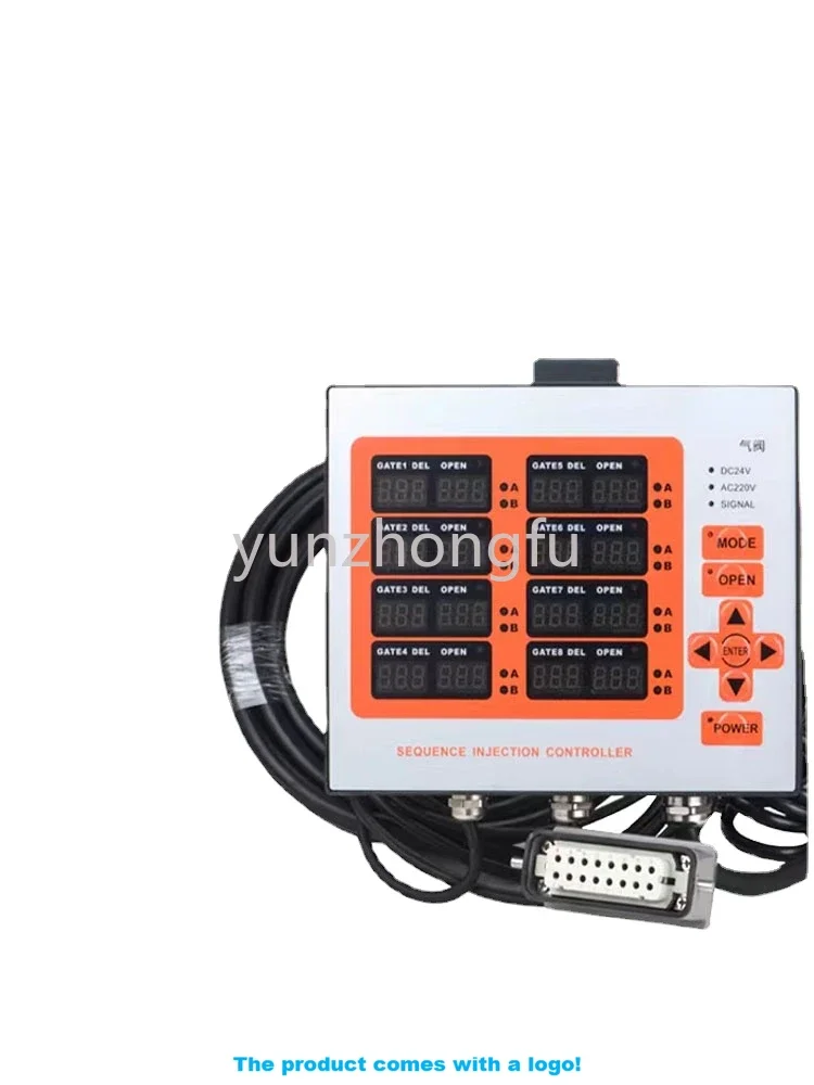 Hot Runner Timing Controller Delayer 8 Groups Valve Oil Valve Time Controller 8 Points Mold Injection Molding Machine Pin Valve