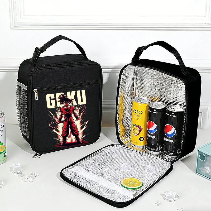 

Dragon Ball Boy Insulation Bento Pack Lunch Bag Anime Print Thermal Food Bags Cartoon Meal Pack Ice Pack Student Bento Handbag