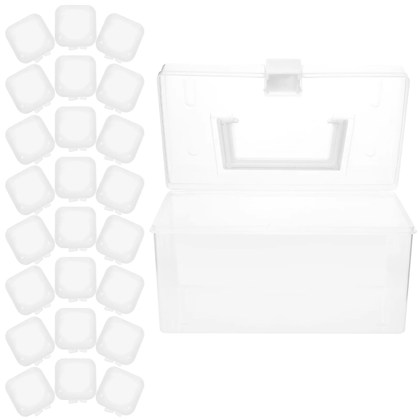 

Jewelry Storage Box Earrings Organiser Mini Organizer Rhinestones Holder Case Travel Pp