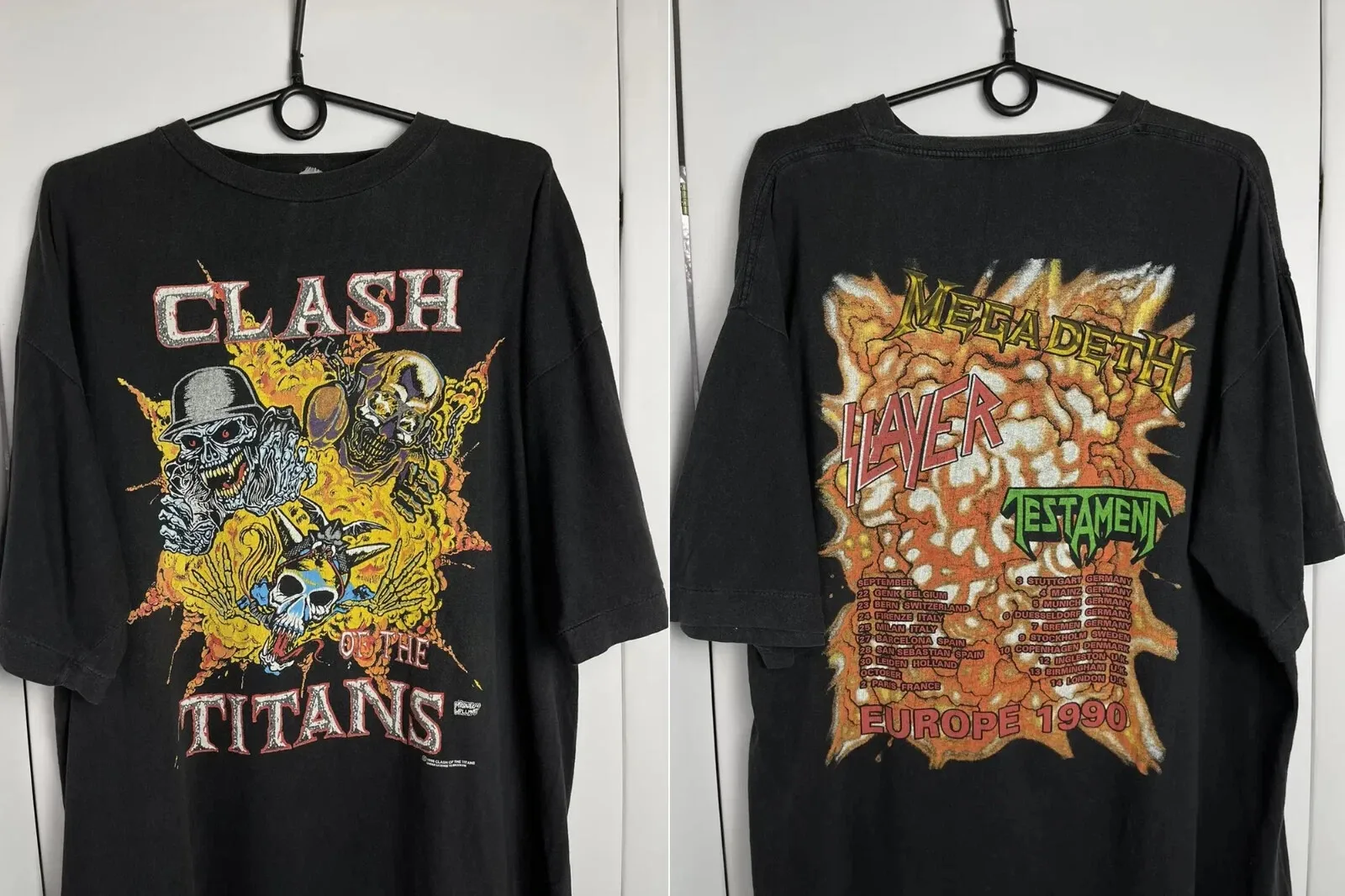 

The Clash of Titans Tour Черная рубашка всех размеров в мягком стиле