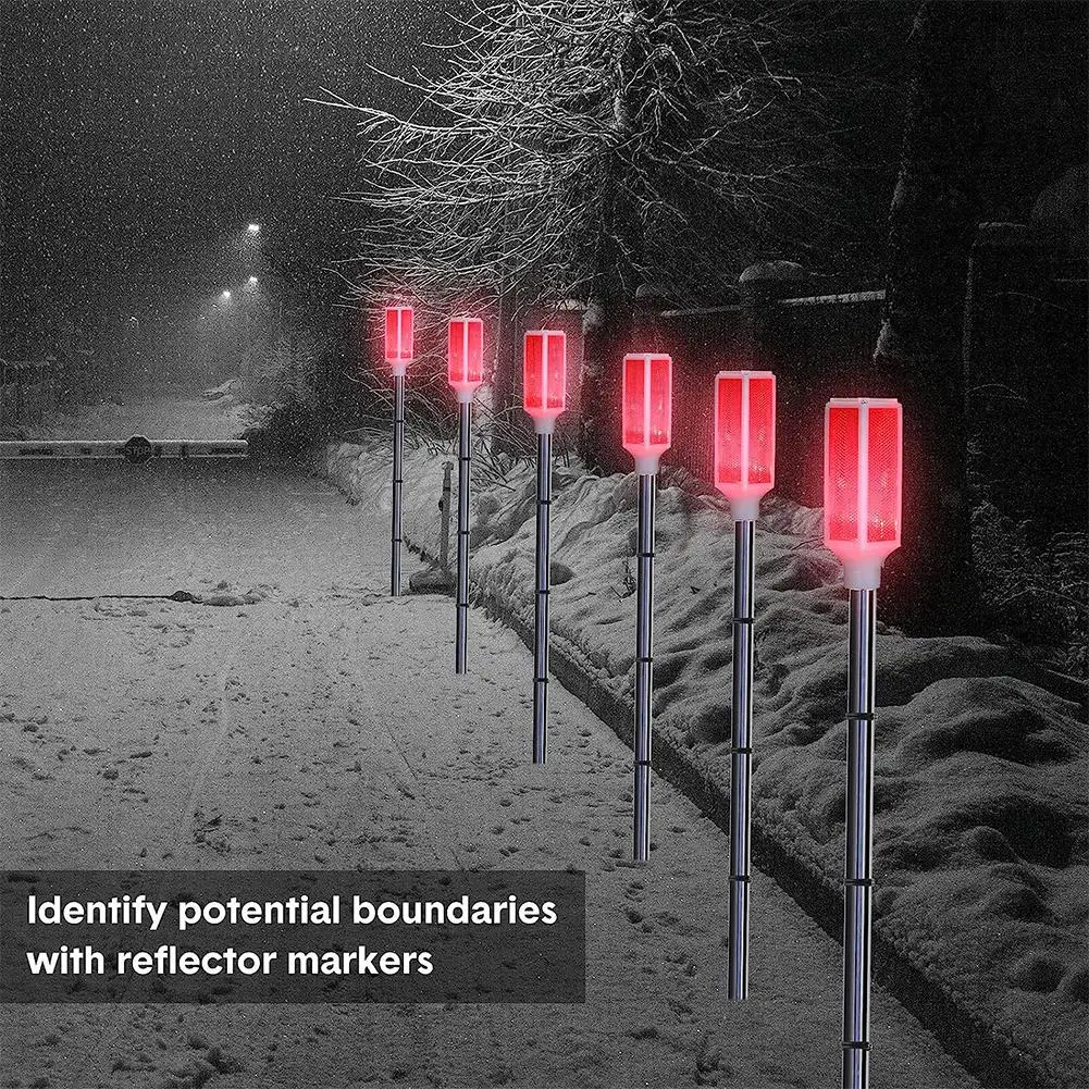 

5Pcs Solar Powered Driveway Lights Driveway Markers 600MAH Landscape Driveway Reflectors For Snow Road Outdoor Yard Wholesale