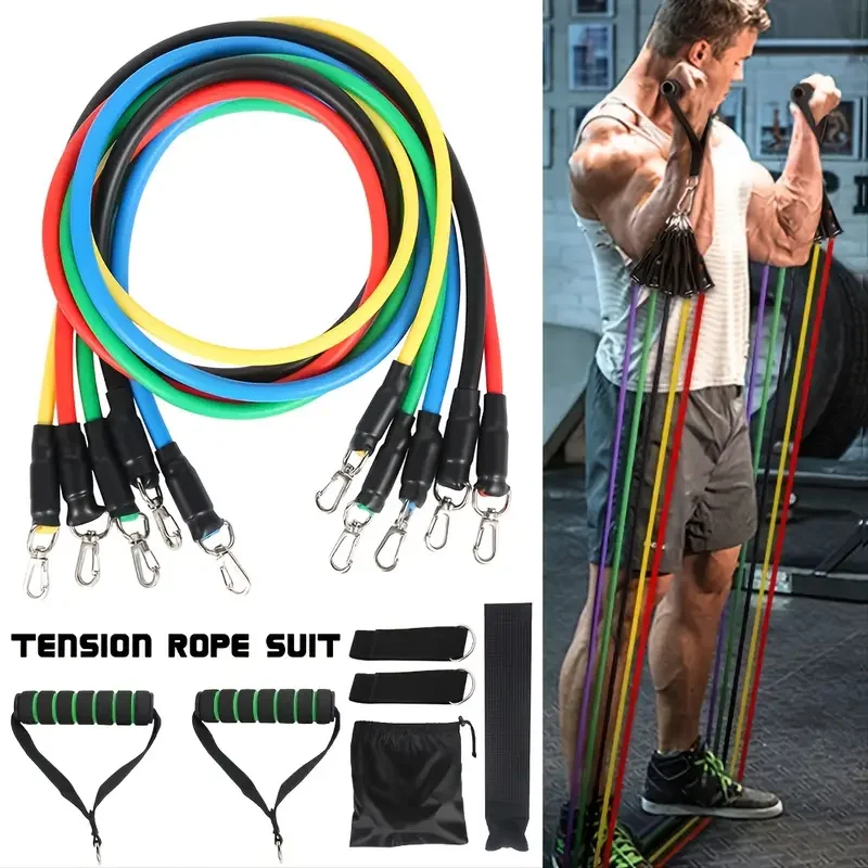 1 Set Of Multifunctional Tension Rope, Elastic Yoga Tensioner, Natural Latex Resistance Band, Fitness Equipment, Suitable For In