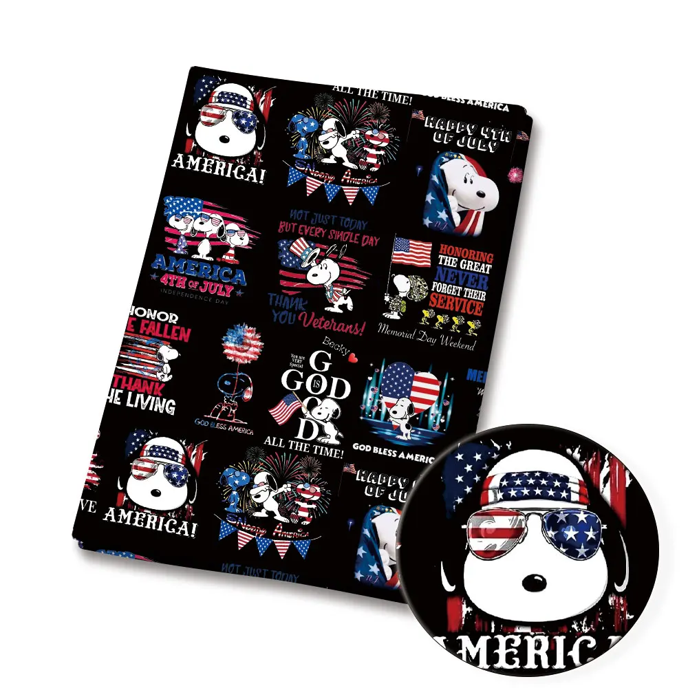 Tecido dos desenhos animados quente diy140 * 50cm costura artesanal retalhos acolchoado vestido de bebê casa folha tecido impresso costura crianças fabri