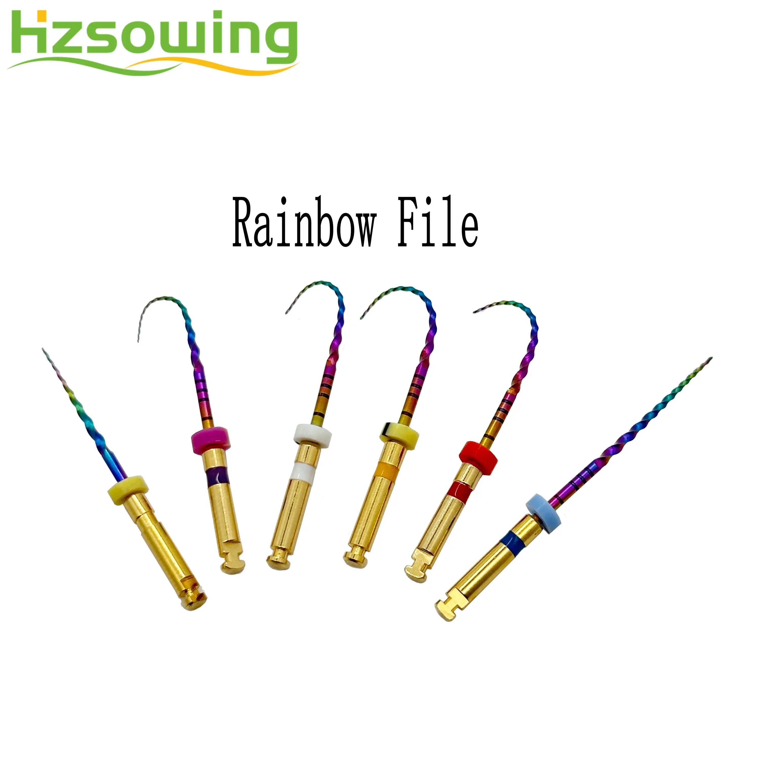 Pilniki dentystyczne Endo Rainbow aktywowane ciepłem 25 mm SX-F3 Nickel Titanium Engine Pilniki do kanałów korzeniowych