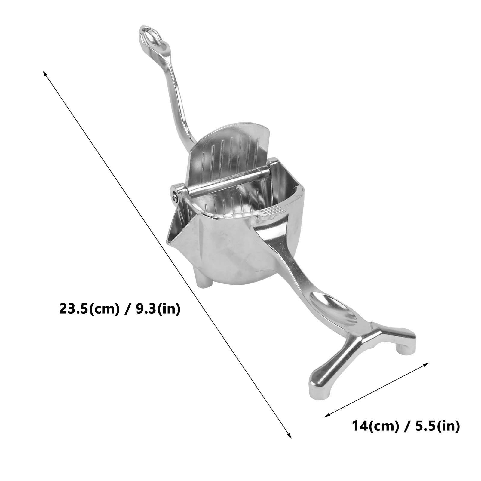 

Ручная соковыжималка для лимона из утолщенного серебряного алюминиевого сплава, соковыжималка для фруктов, кухонная бытовая соковыжималка для цитрусовых, аксессуар для соковыжималки для лимона