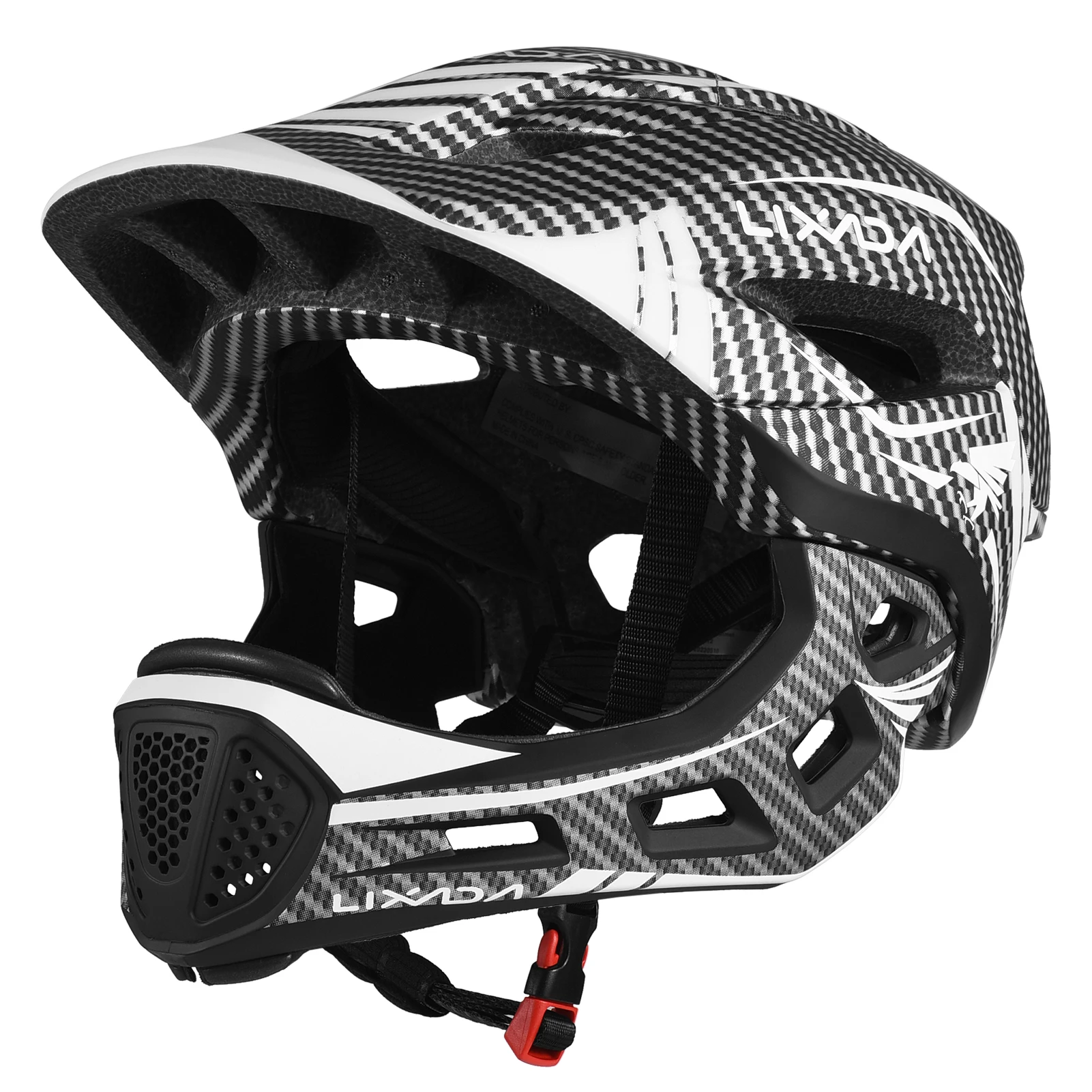 Afneembare volledige helm voor kinderen, geschikt voor sport, fietsen, skateboarden en rollerskaten, als beschermende helm.