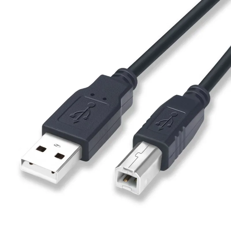 

Высокоскоростной USB-кабель 1,5, 2,0 м, штекер А-В, кабель для сканирования и передачи данных, Кабель для принтера с квадратным портом, черный