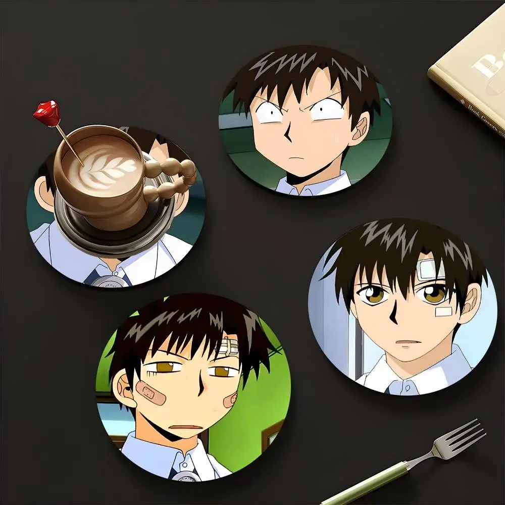 1pc Kiyomaro Takamine Zatch Bell! Wooden Coaster Colour Printing Cup Mat Home Desk Decoration Gifts