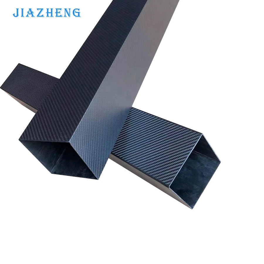 1pcs Length 1000mm Full Carbon Fiber High Strength 3K Rectangular Square Tube 15mm 18mm 20mm 22mm 25mm 30mm 40mm Plain Glossy