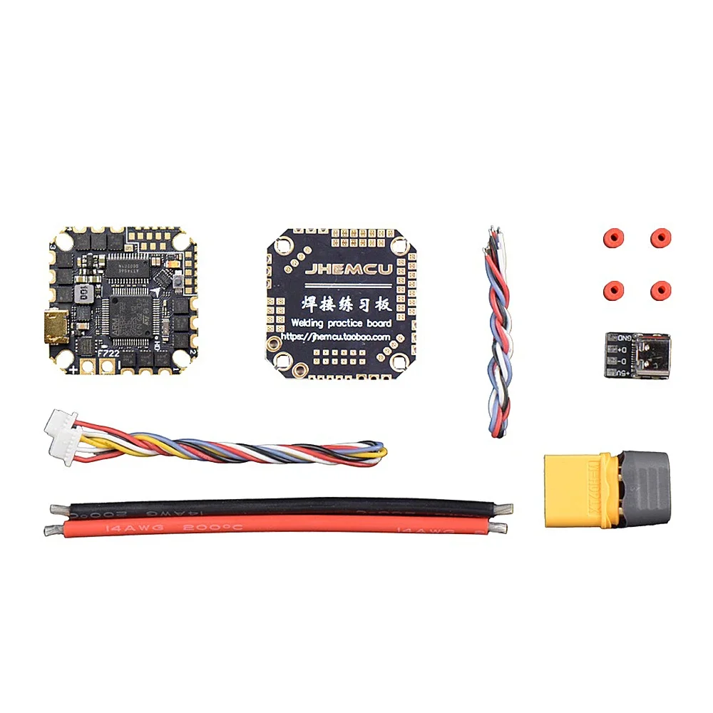 JHEMCU GHF722AIO-HD 40A Baro OSD BlackBox 5V BEC F722 kontroler lotu BLHELIS 40A 4 in1 ESC 2-6S dla RC FPV Cinewhoop Drone