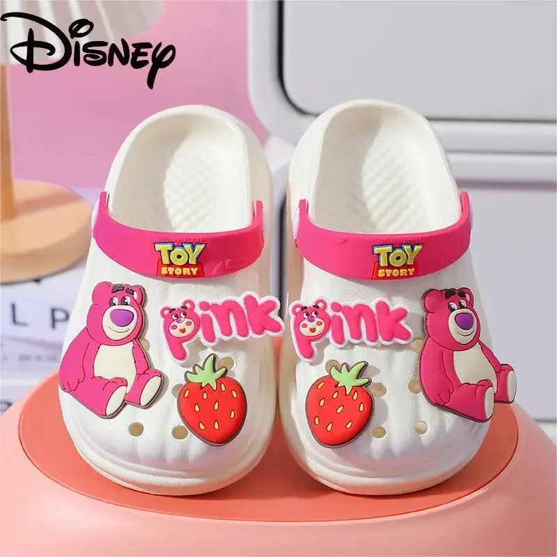 

Disney cartoon shoes Kids slippers Strawberry Bear baby girls Soft-soled beach sandals