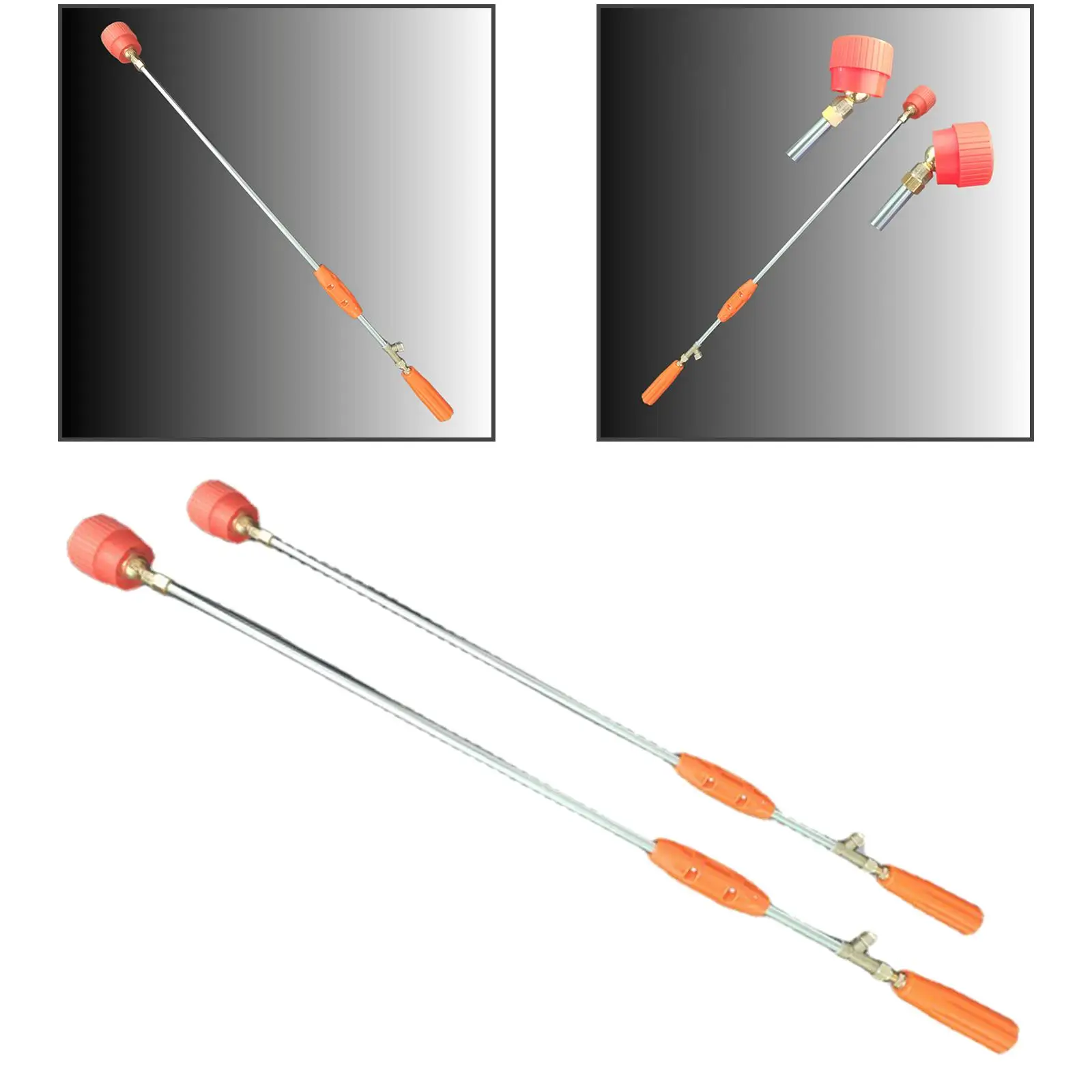 Stainless Steel Lance Sprayer Adjustable High Pressure Watering Wand Garden Hose Irrigation Tool for Outdoor Watering