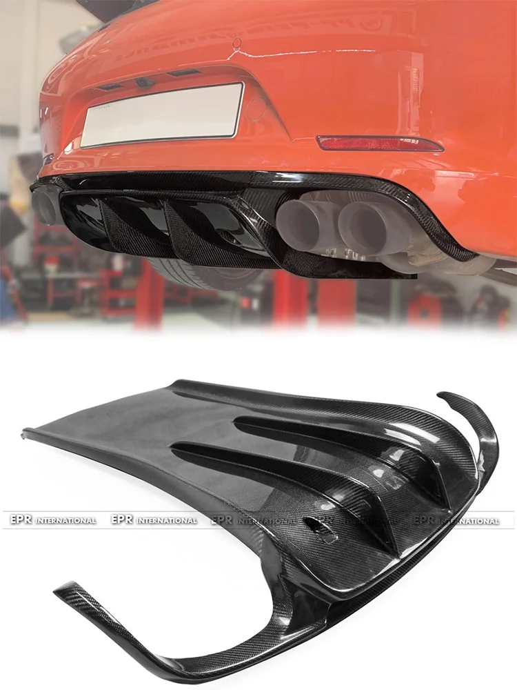 

Для Porsche 911 991 задний диффузор в гоночном стиле — аэродинамический спортивный внешний компонент