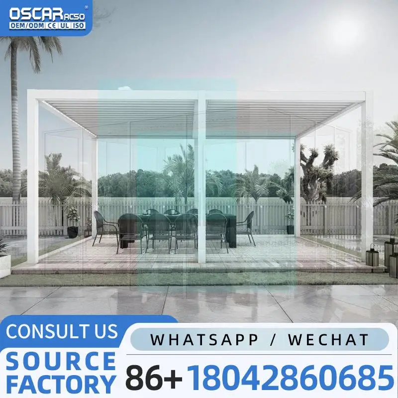 

Роскошная терраса, сад, патио, навес, жалюзи, алюминиевая беседка для вечеринок на открытом воздухе и семейных сборов, беседка